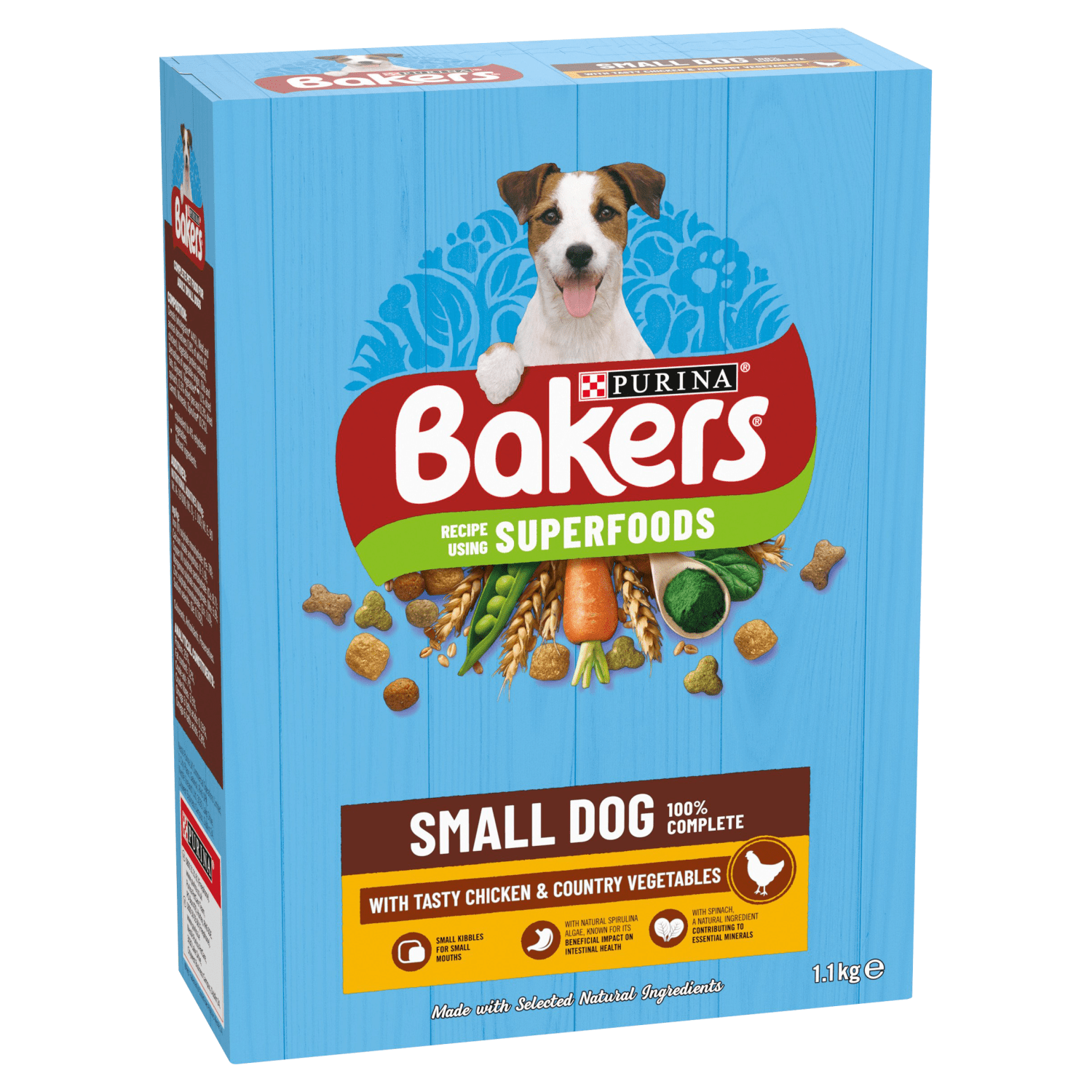 Bakers Small Dog with Tasty Chicken & Country Vegetables 1.1kg - UK Food & Drink - 7613036288477