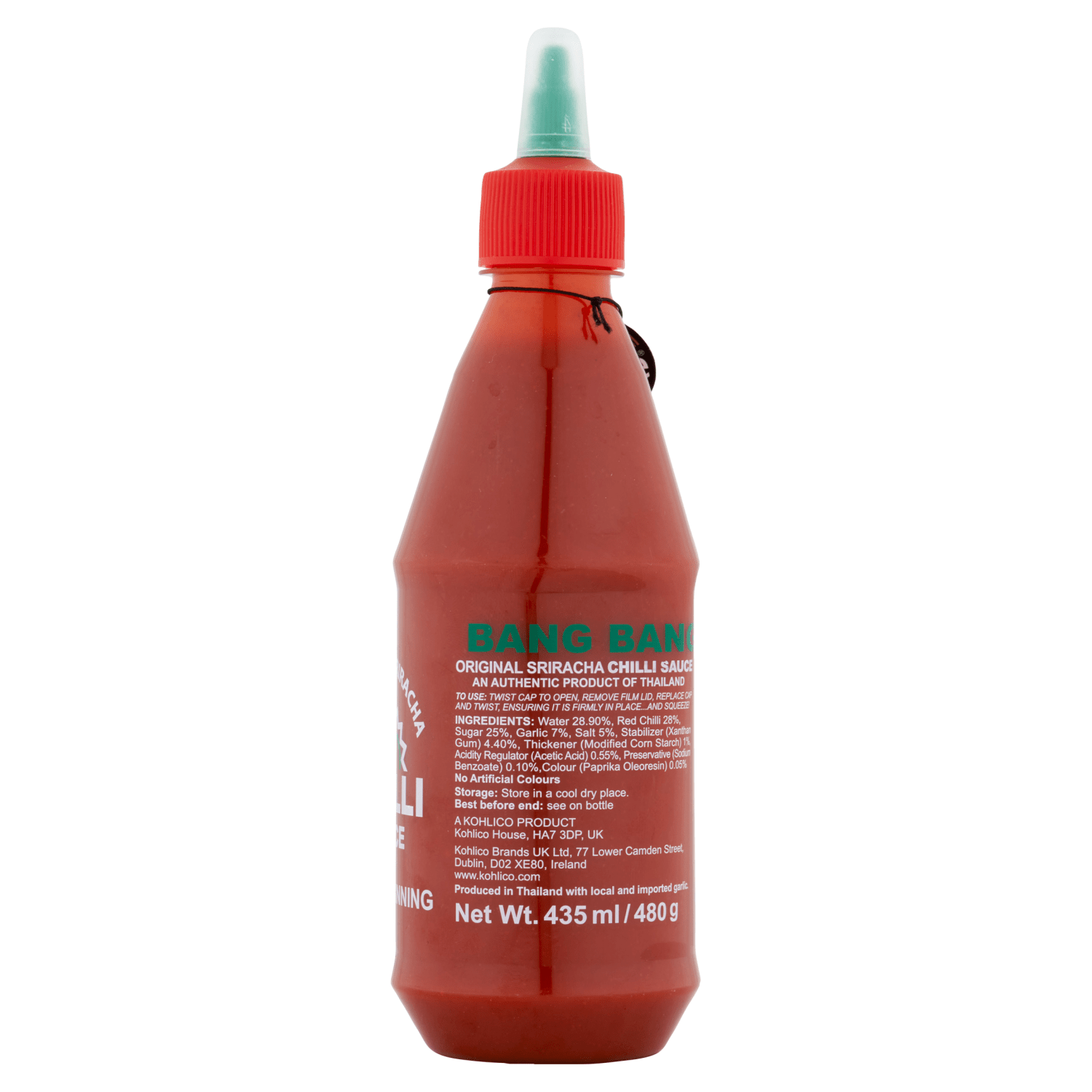 Bang Bang Original Sriracha Chilli Sauce 480g - UK Food & Drink - 5023751600027