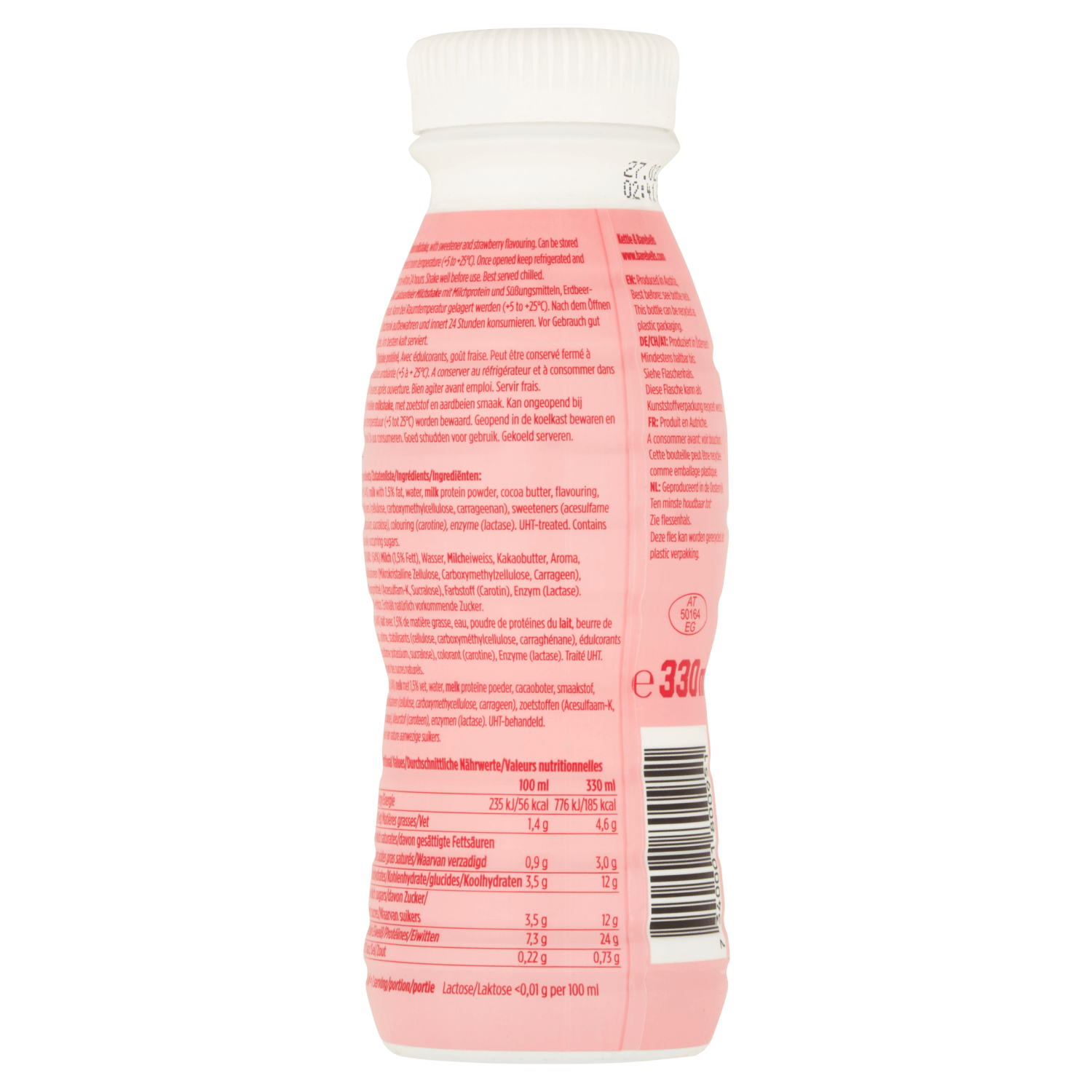 Barebells Protein Milkshake Strawberry 330ml - UK Food & Drink - 7340001800951