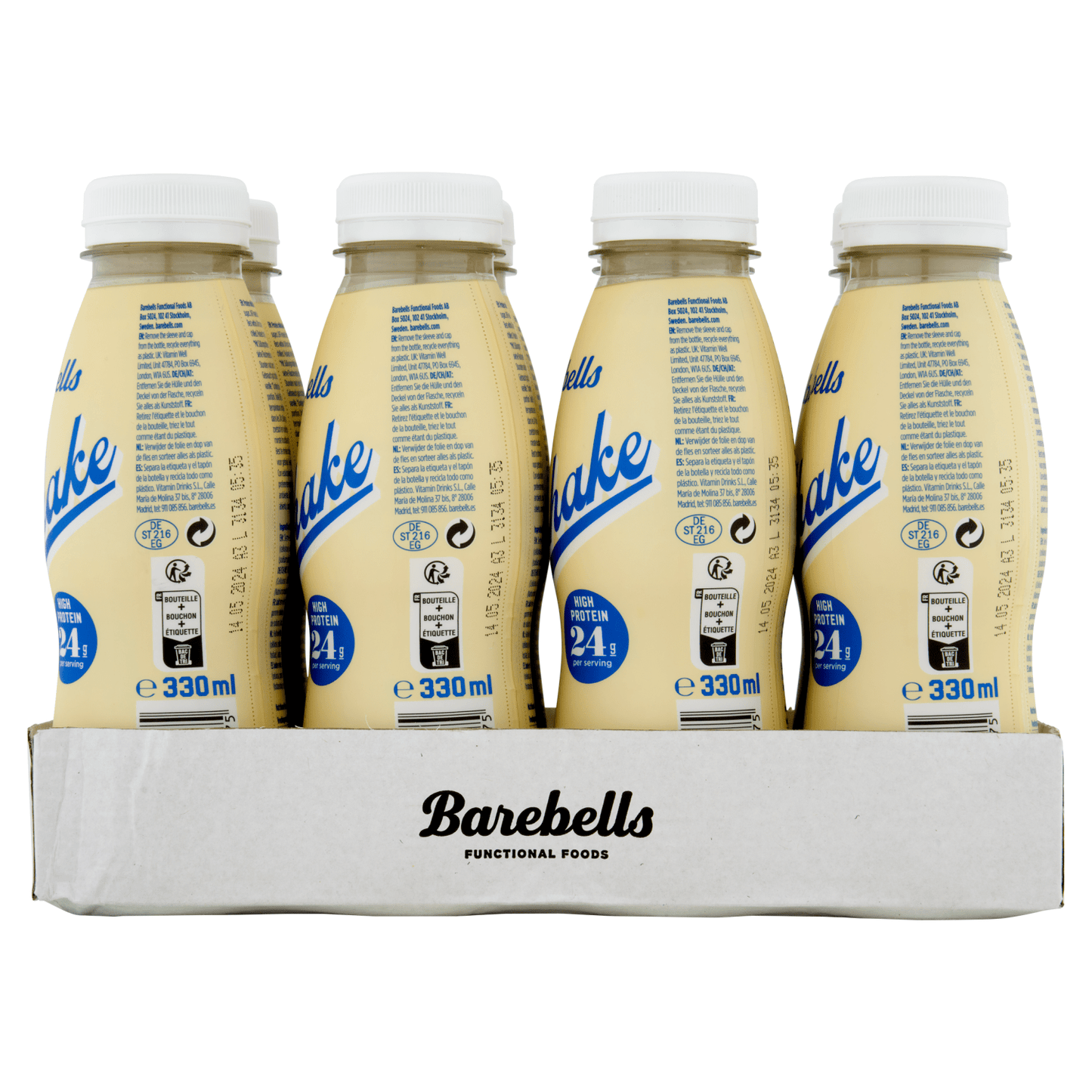 Barebells Protein Milkshake Vanilla Flavour 330ml - UK Food & Drink - 7340001800975