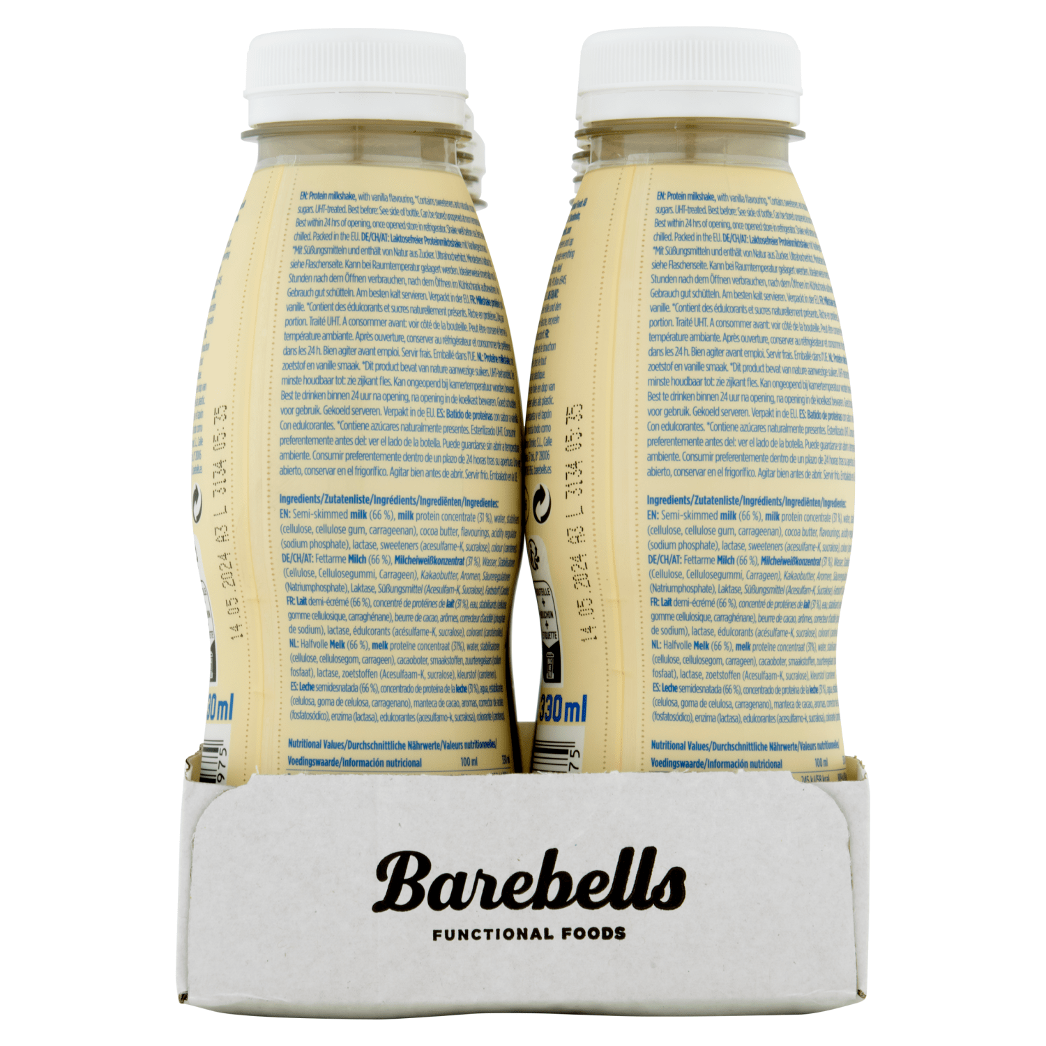 Barebells Protein Milkshake Vanilla Flavour 330ml - UK Food & Drink - 7340001800975