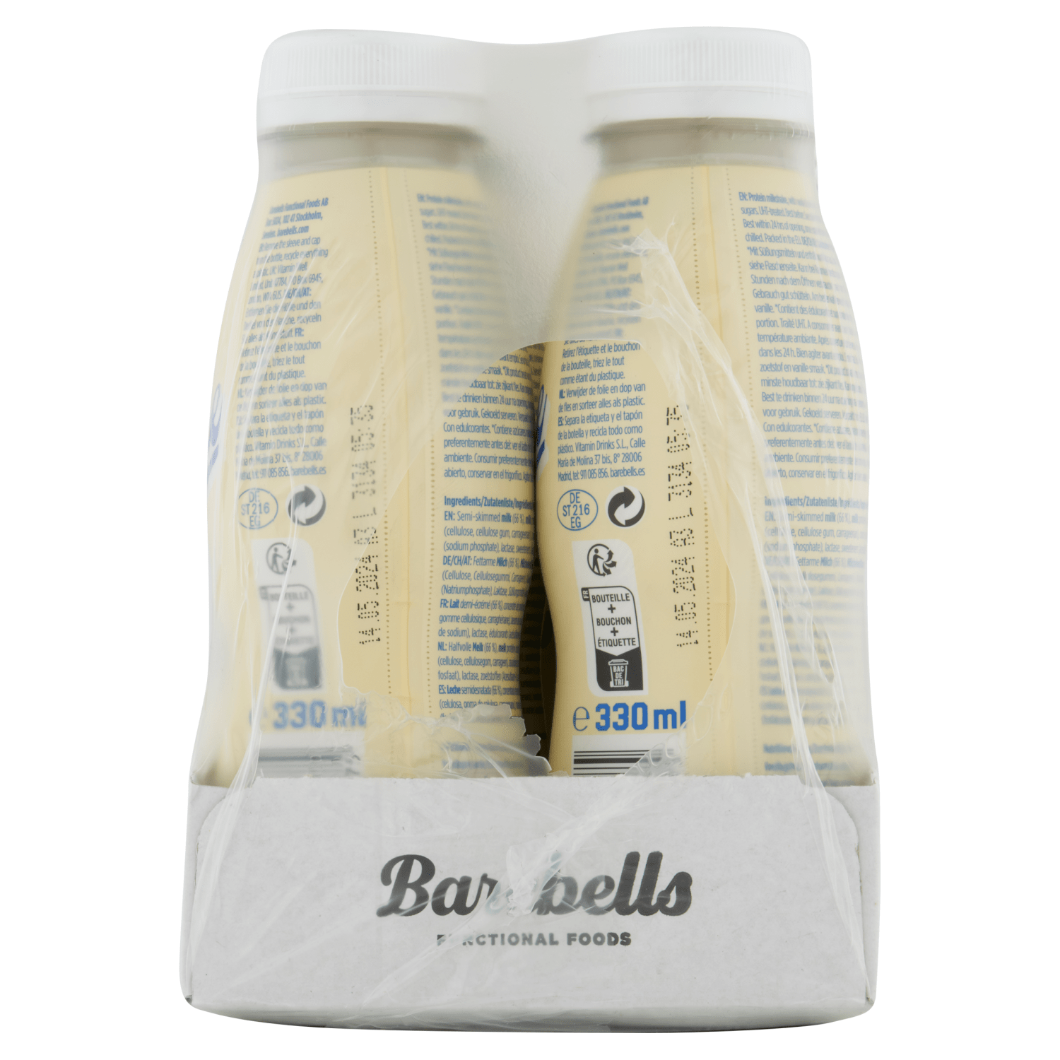 Barebells Protein Milkshake Vanilla Flavour 330ml - UK Food & Drink - 7340001800975