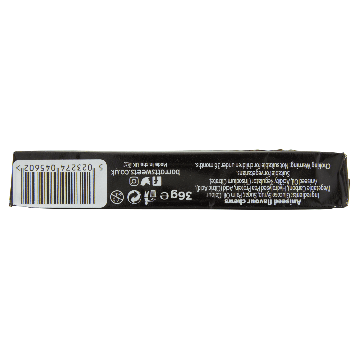 Barratt Black Jack Chews 36g - UK Food & Drink - 5023274045602