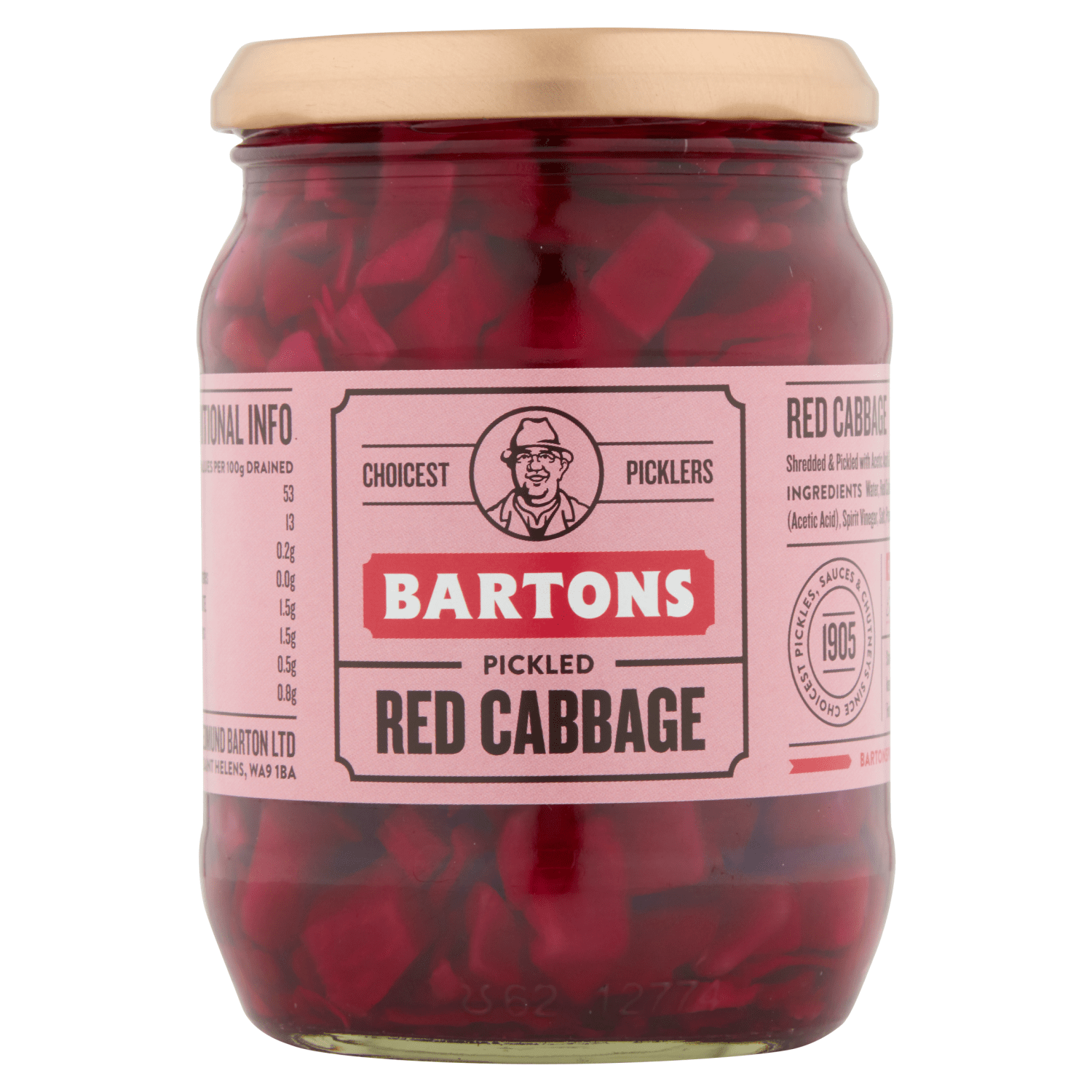 Bartons Pickled Red Cabbage 326g - UK Food & Drink - 50553204
