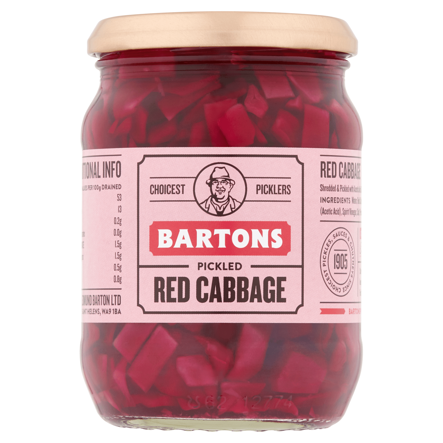 Bartons Pickled Red Cabbage 326g - UK Food & Drink - 50553204