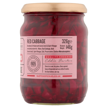 Bartons Pickled Red Cabbage 326g - UK Food & Drink - 50553204