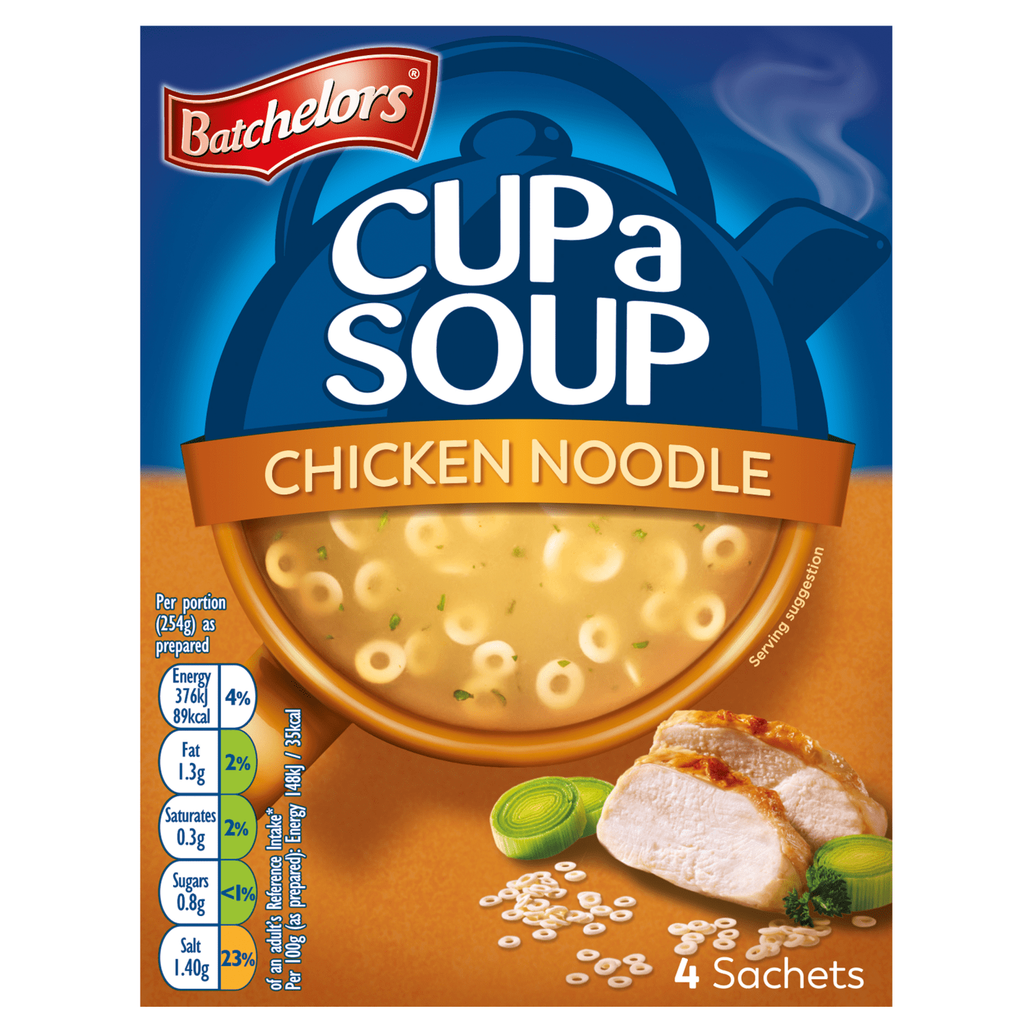 Batchelors 4 Chicken Noodle Cup a Soup Sachets 94g - UK Food & Drink - 5000175409023
