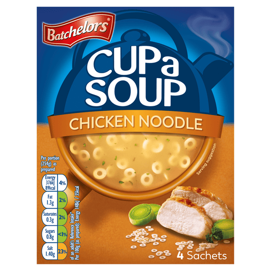 Batchelors 4 Chicken Noodle Cup a Soup Sachets 94g - UK Food & Drink - 5000175409023
