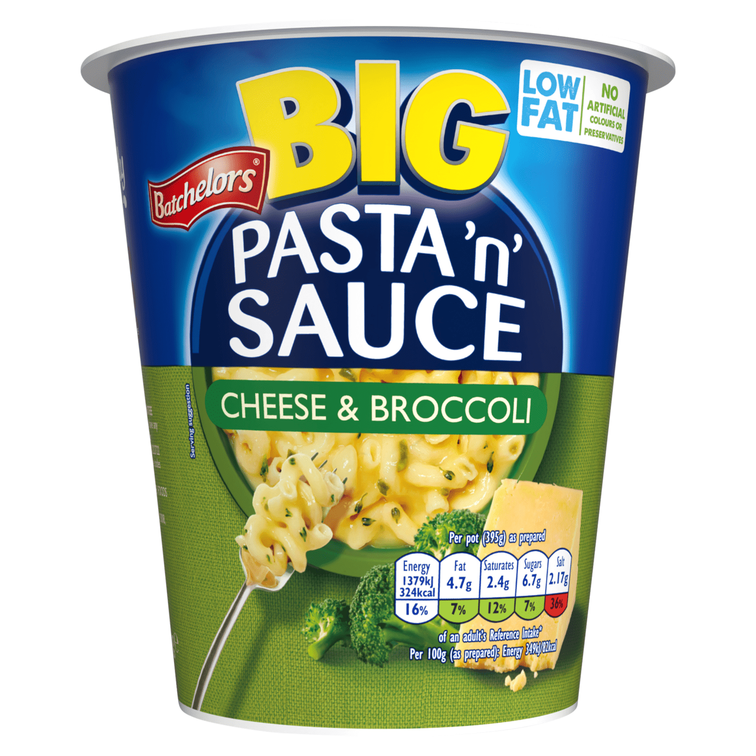 Batchelors Big Pasta N Sauce Cheese & Broccoli 85g - UK Food & Drink - 5000354909146