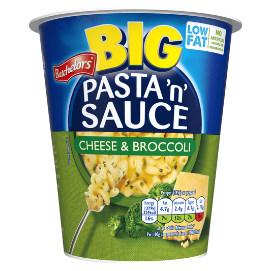 Batchelors Big Pasta N Sauce Cheese & Broccoli 85g - UK Food & Drink - 5000354909146