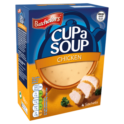 Batchelors Cup a Soup Chicken 4 Sachets 81g - UK Food & Drink - 5000354403200