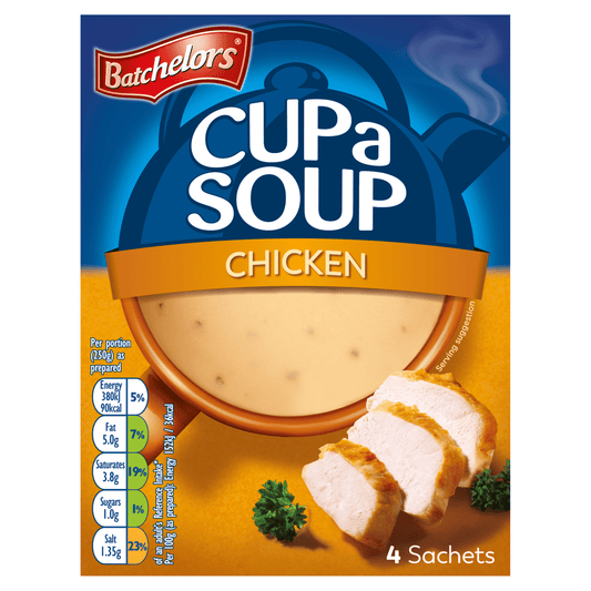 Batchelors Cup a Soup Chicken 4 Sachets 81g - UK Food & Drink - 5000354403200