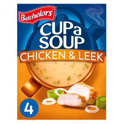 Batchelor's Cup a Soup Chicken & Leek 4 Sachets 86g - UK Food & Drink - 5000354402715