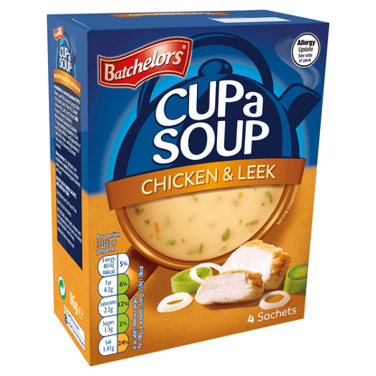 Batchelor's Cup a Soup Chicken & Leek 4 Sachets 86g - UK Food & Drink - 5000354402715