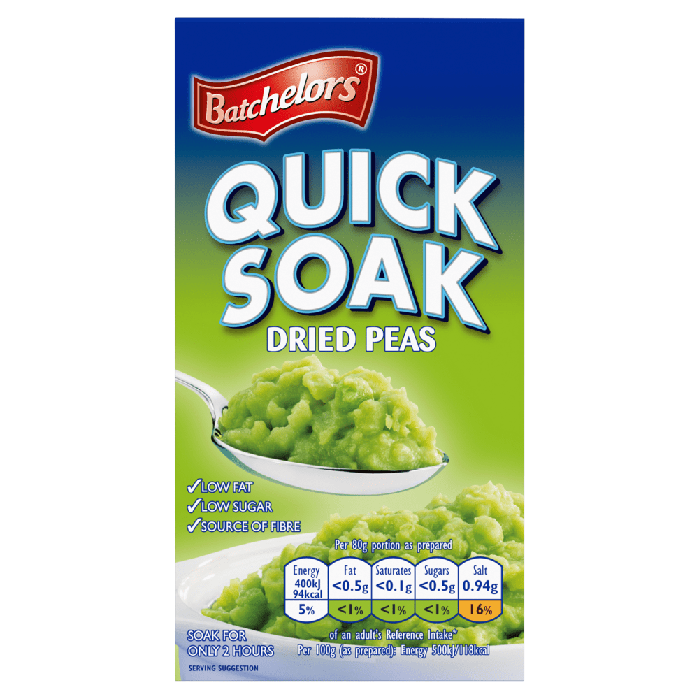 Batchelors Quick Soak Dried Peas 250g - UK Food & Drink - 5000175413419