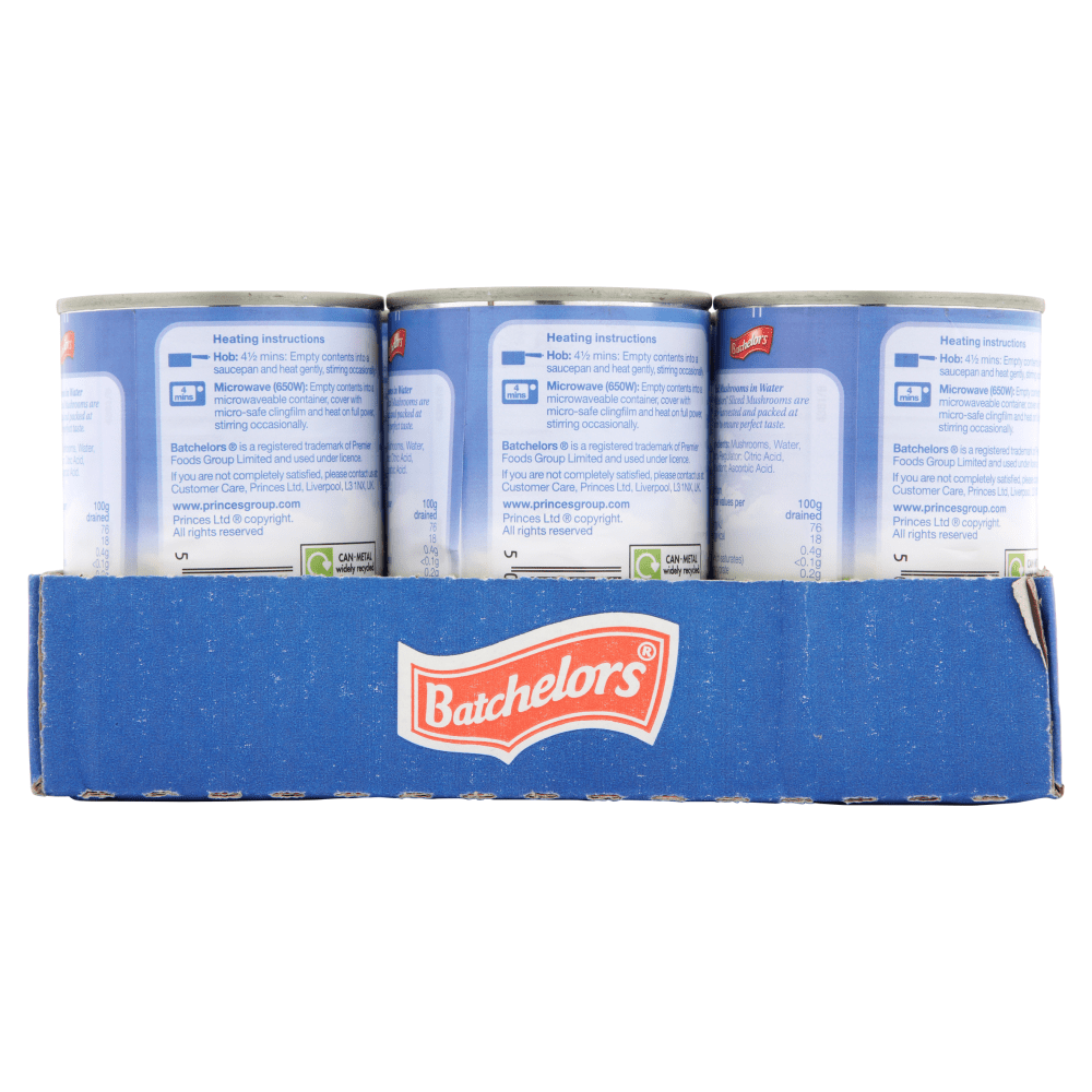 Batchelors Sliced Mushrooms in Water 285g - UK Food & Drink - 5000232886323