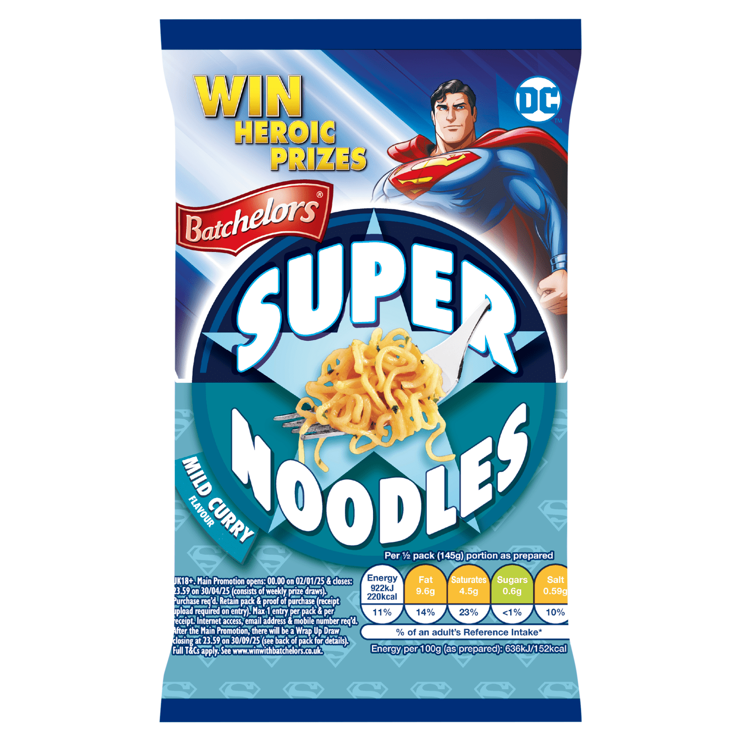 Batchelors Super Noodles Curry Flavour 90g - UK Food & Drink - 5000354914409