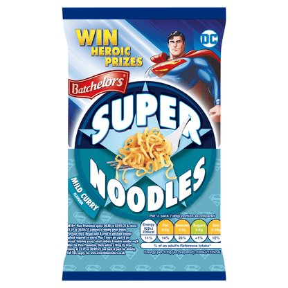 Batchelors Super Noodles Curry Flavour 90g - UK Food & Drink - 5000354914409