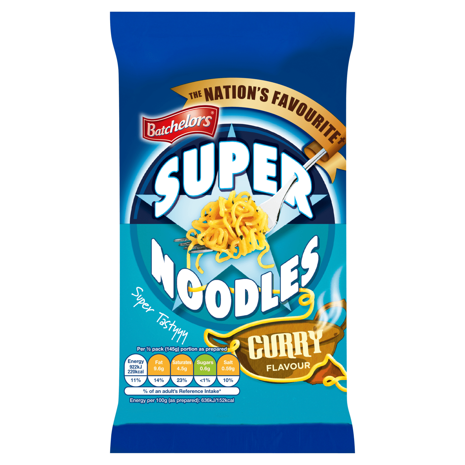 Batchelors Super Noodles Curry Flavour 90g - UK Food & Drink - 5000354914409