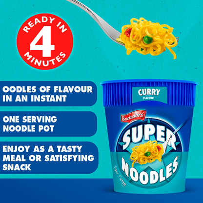 Batchelors Super Noodles Curry Pot 75g - UK Food & Drink - 5000354907371