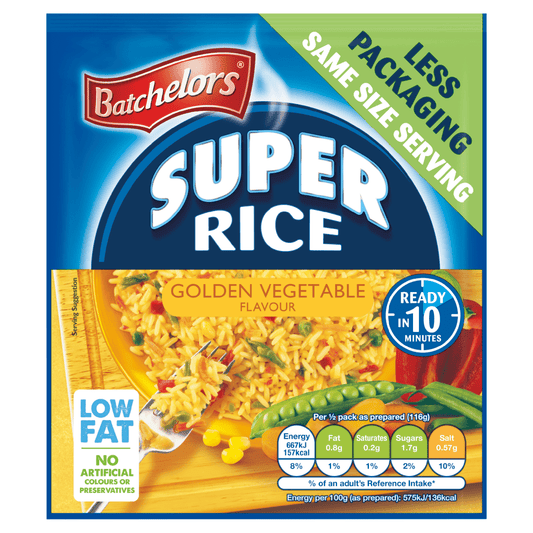 Batchelors Super Rice Golden Vegetable Flavour 90g - UK Food & Drink - 5000354908378