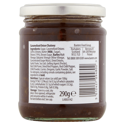 Baxters Caramelised Onion Chutney 290g - UK Food & Drink - 5012427094802