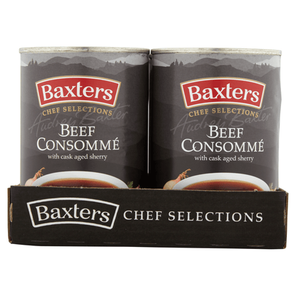 Baxters Chef Selections Beef Consomm√© with Cask Aged Sherry 400g - UK Food & Drink - 5012427109407