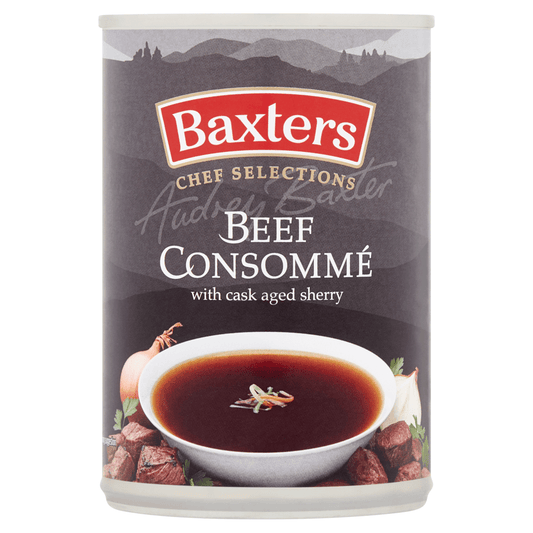 Baxters Chef Selections Beef Consomm√© with Cask Aged Sherry 400g - UK Food & Drink - 5012427109407