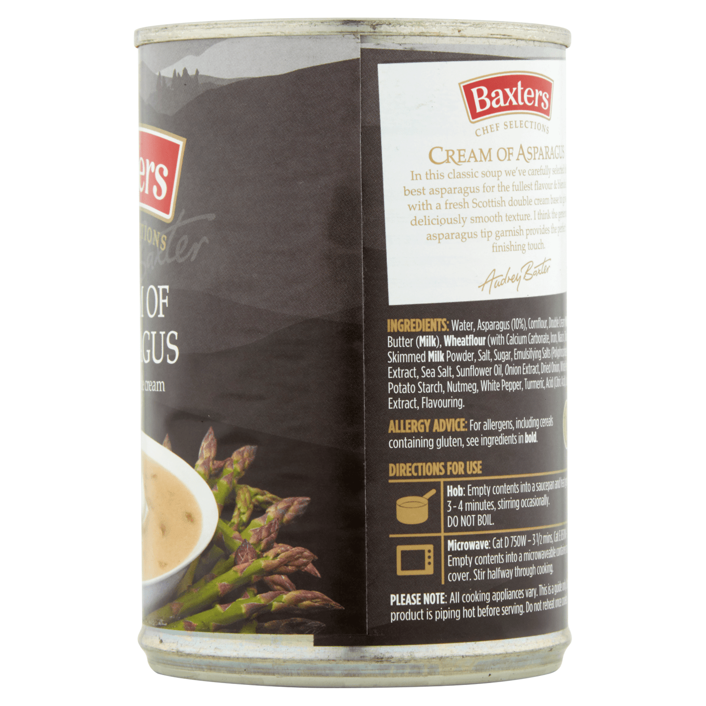 Baxters Chef Selections Cream of Asparagus with Fresh Double Cream 400g - UK Food & Drink - 5012427109100