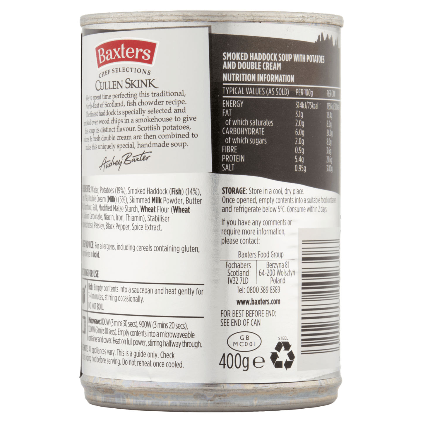 Baxters Chef Selections Cullen Skink 400g - UK Food & Drink - 5012427109308