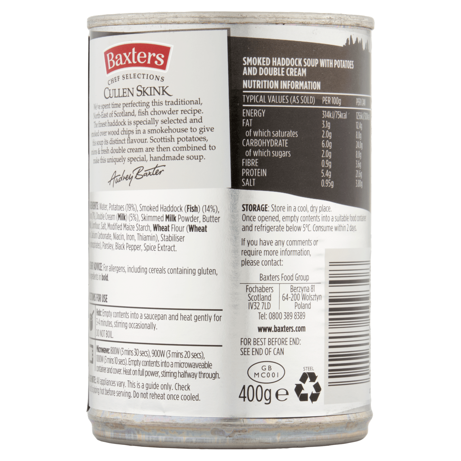 Baxters Chef Selections Cullen Skink 400g - UK Food & Drink - 5012427109308