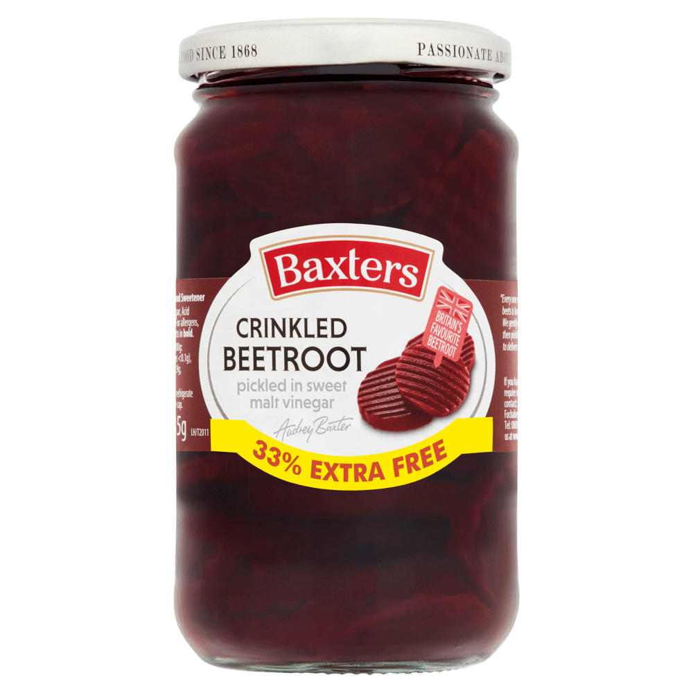 Baxters Crinkled Beetroot 455g - UK Food & Drink - 5012427298507