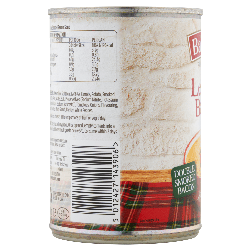 Baxters Favourites Lentil & Bacon 400g - UK Food & Drink - 5012427143906