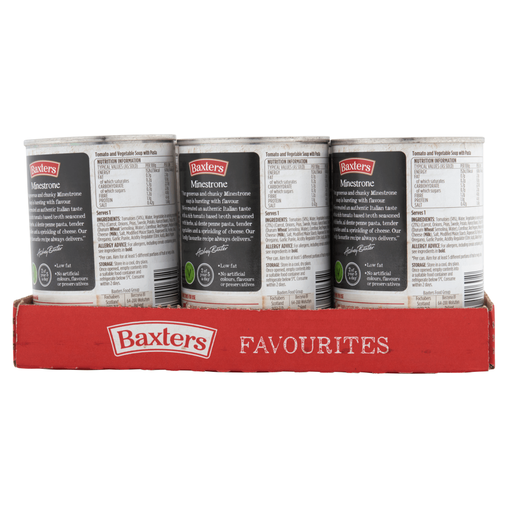 Baxters Favourites Minestrone 400g - UK Food & Drink - 5012427142602