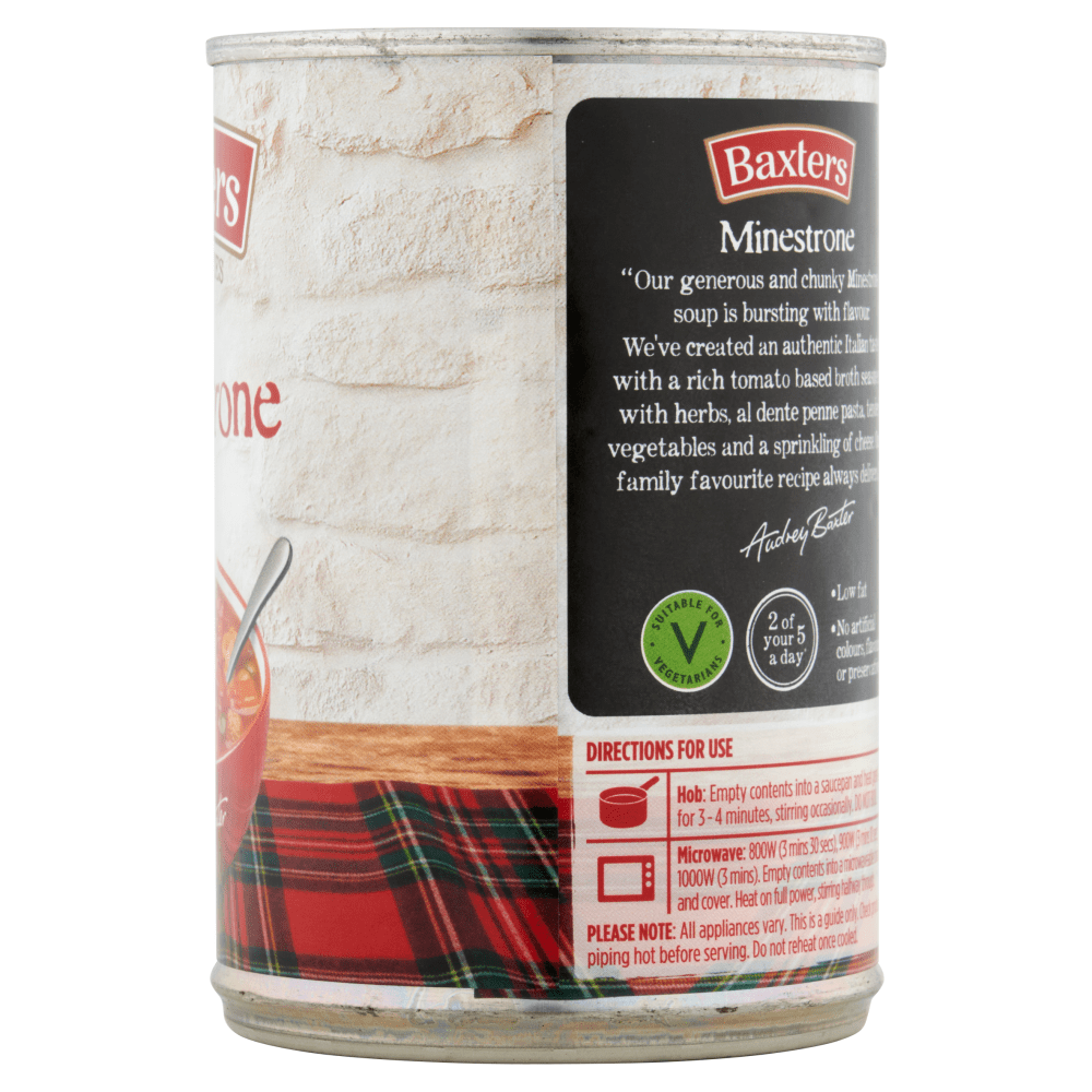 Baxters Favourites Minestrone 400g - UK Food & Drink - 5012427142602