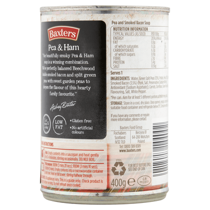 Baxters Favourites Pea & Ham 400g - UK Food & Drink - 5012427144002
