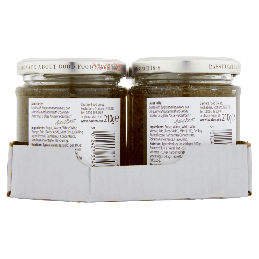 Baxters Mint Jelly 210g - UK Food & Drink - 5012427334304
