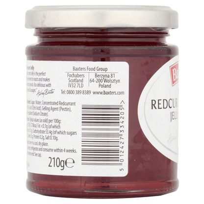 Baxters Redcurrant Jelly 210g - UK Food & Drink - 5012427334205