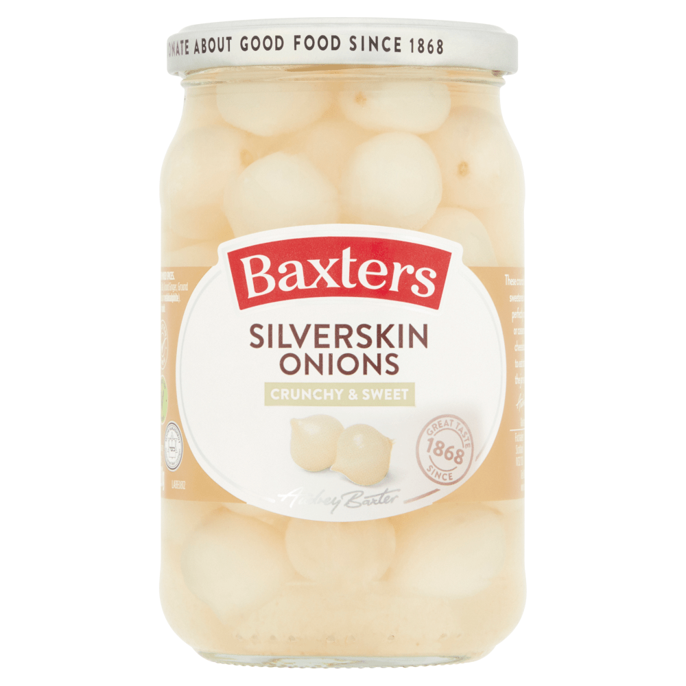 Baxters Silverskin Onions 440g - UK Food & Drink - 5012427660502