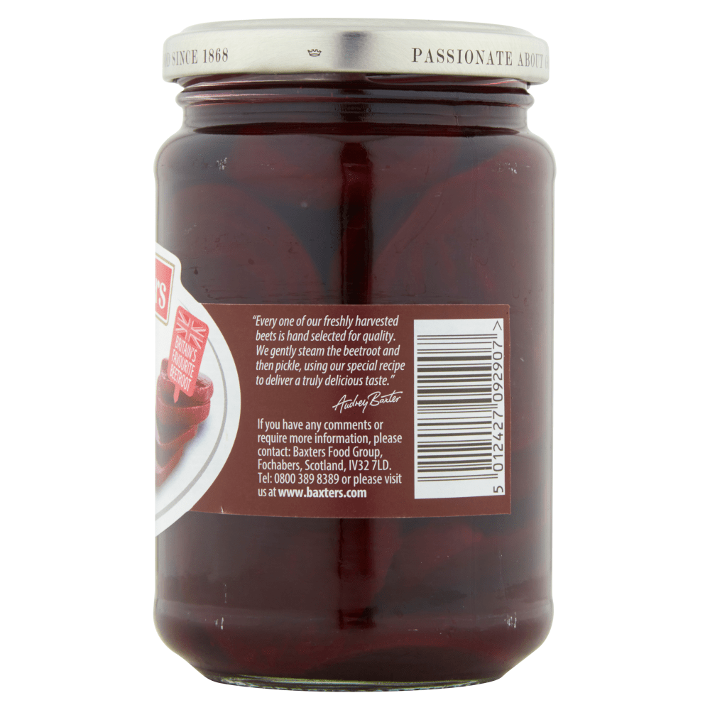 Baxters Sliced Beetroot 340g - UK Food & Drink - 5012427092907
