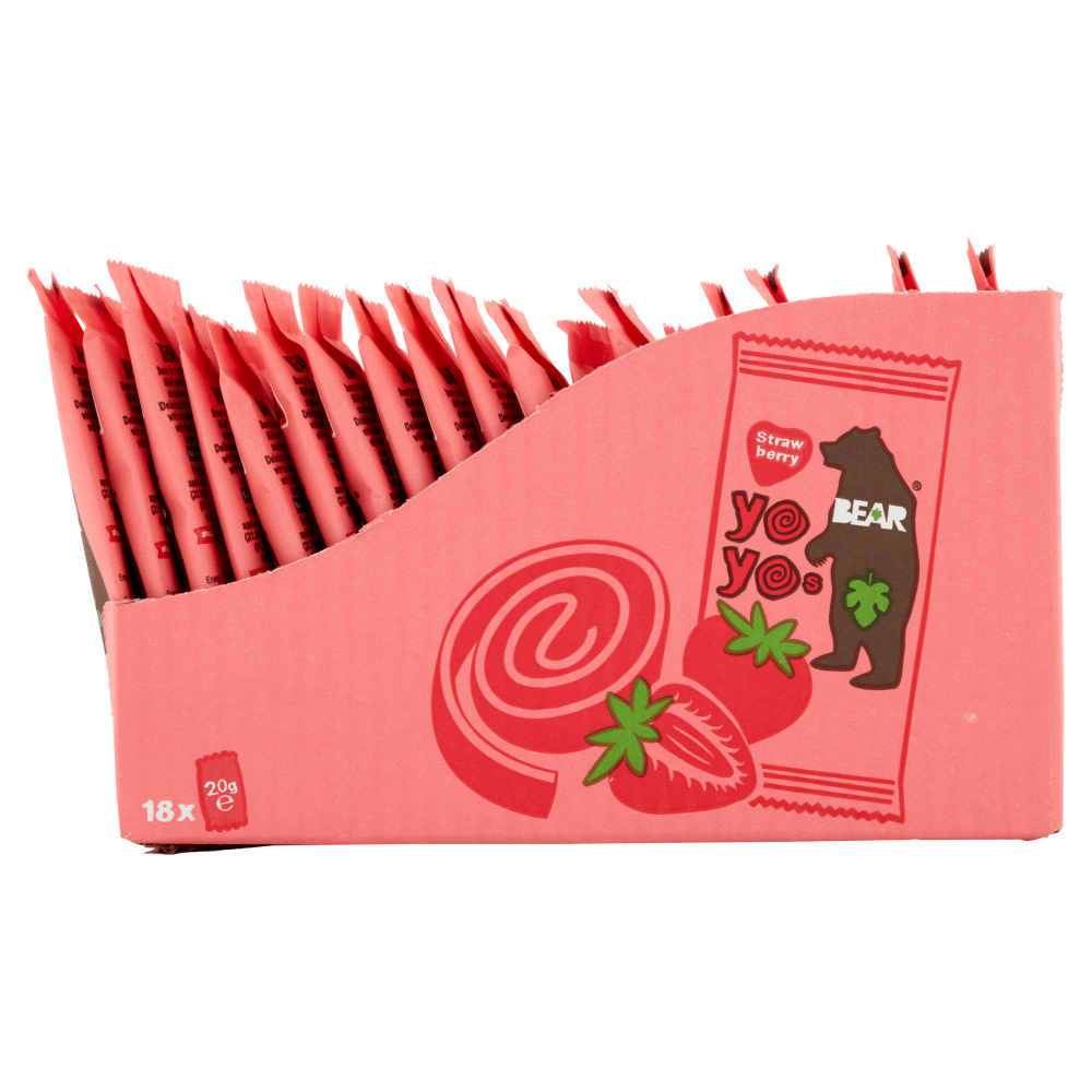 BEAR Yoyos Strawberry 20g - UK Food & Drink - 5060139430241