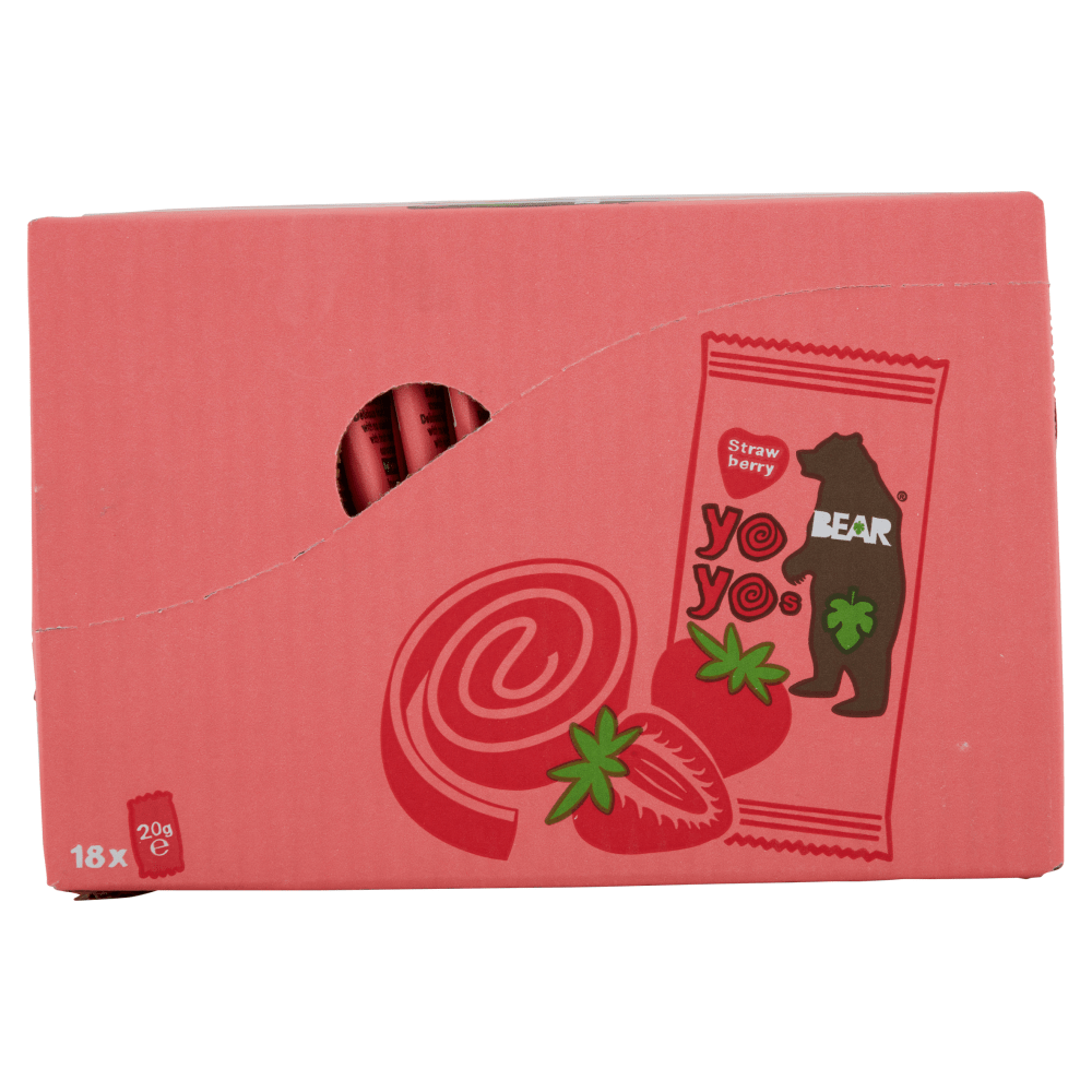 BEAR Yoyos Strawberry 20g - UK Food & Drink - 5060139430241