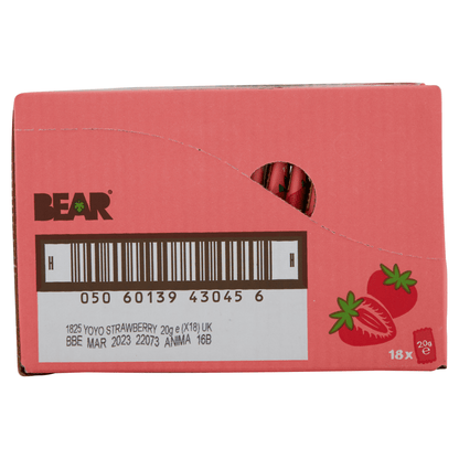 BEAR Yoyos Strawberry 20g - UK Food & Drink - 5060139430241