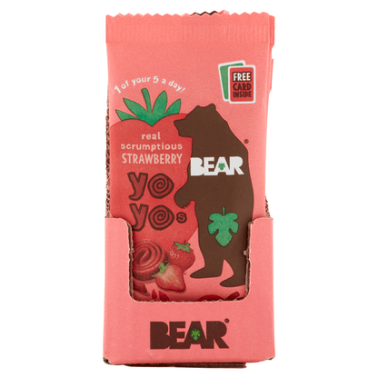 BEAR Yoyos Strawberry 20g - UK Food & Drink - 5060139430241