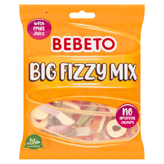 Bebeto Big Fizzy Mix 150g - UK Food & Drink - 8690146154860