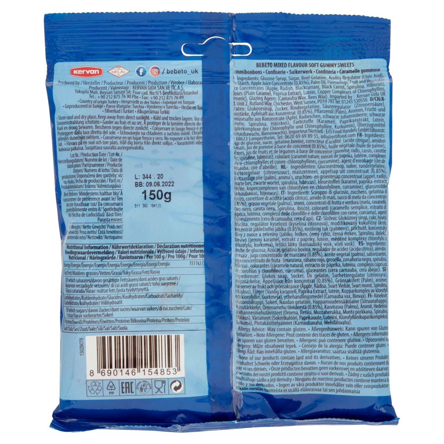 Bebeto Big Mix 150g - UK Food & Drink - 8690146154853