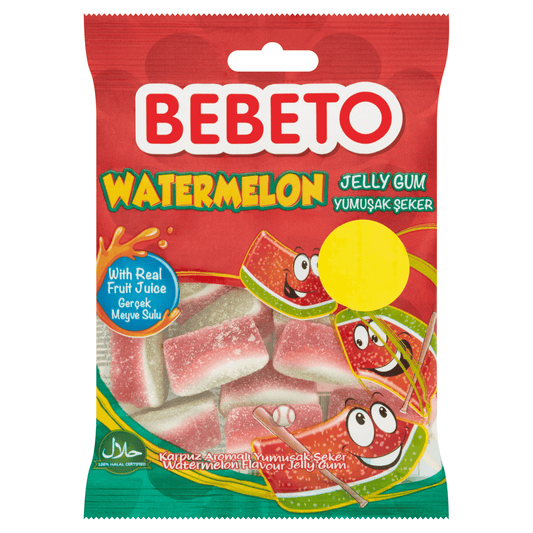 Bebeto Watermelon Jelly Gum 70g - UK Food & Drink - 8690146128335