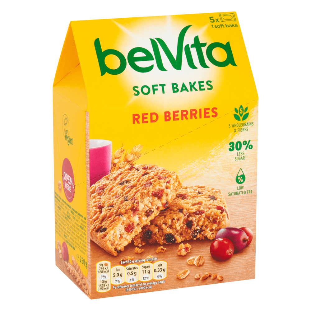 Belvita Berries Biscuits 250 Gr - UK Food & Drink - 7622201766344