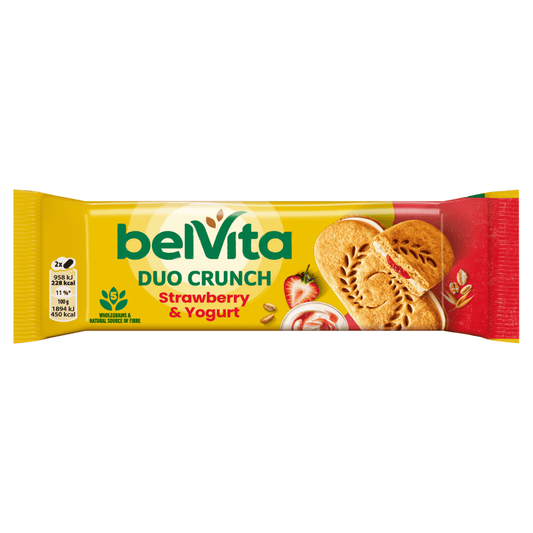 Belvita Duo Crunch Strawberry & Yogurt 50.6g - UK Food & Drink - 7622210296085