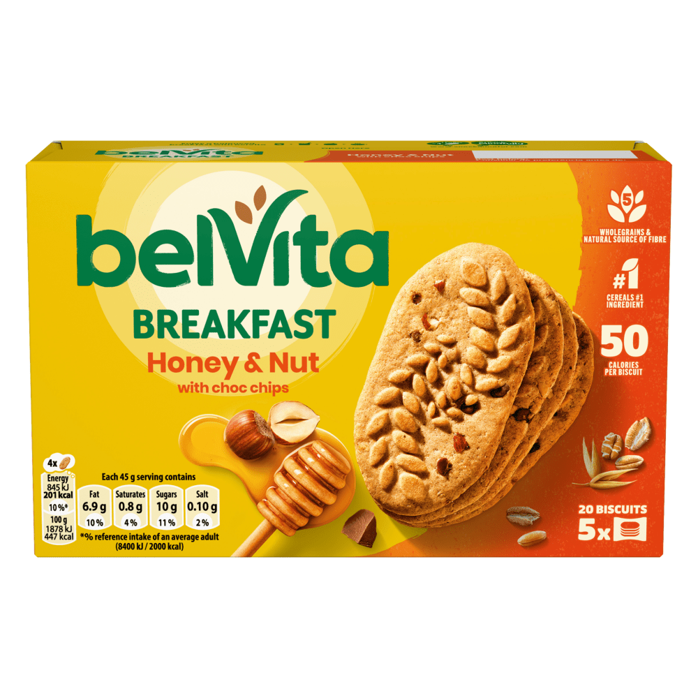 Belvita Honey Nut Biscuits - breakfast 225 Gr - UK Food & Drink - 7622202019265